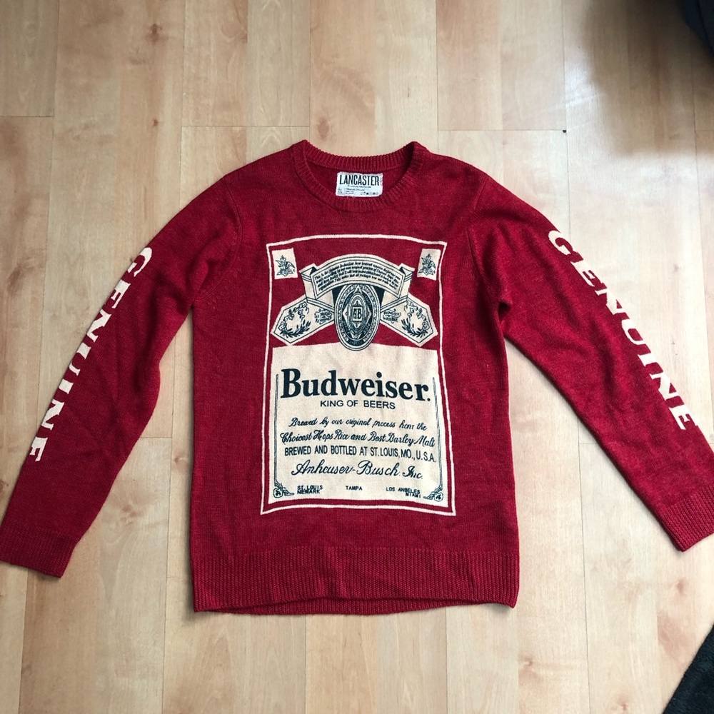 Budweiser sweater Large - Picture 1 of 6